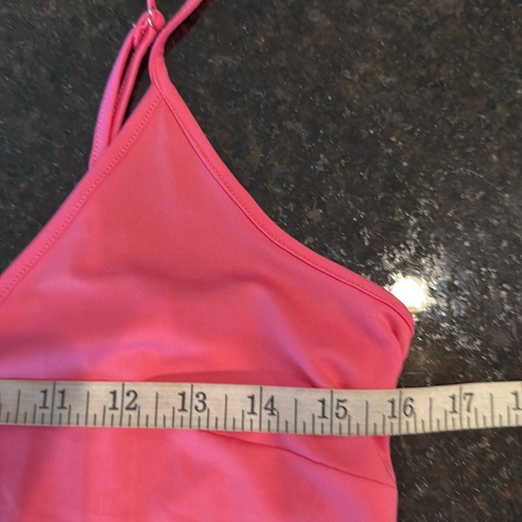 Boston Proper Crochet Surplice A-Line Dress & Slip Shocking Pink Size Small - Picture 9 of 15